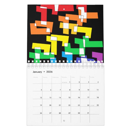 Calendrier Rainbow (Jan 2026)