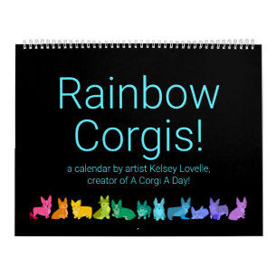 Calendrier Rainbow Corgis !