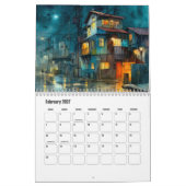 Calendrier Rainy Town (Feb 2027)