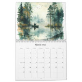 Calendrier Rather Be Fishing Watercolor Wall Calendars (2026) (Mar 2027)