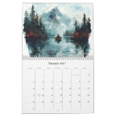 Calendrier Rather Be Fishing Watercolor Wall Calendars (2026) (Jan 2027)