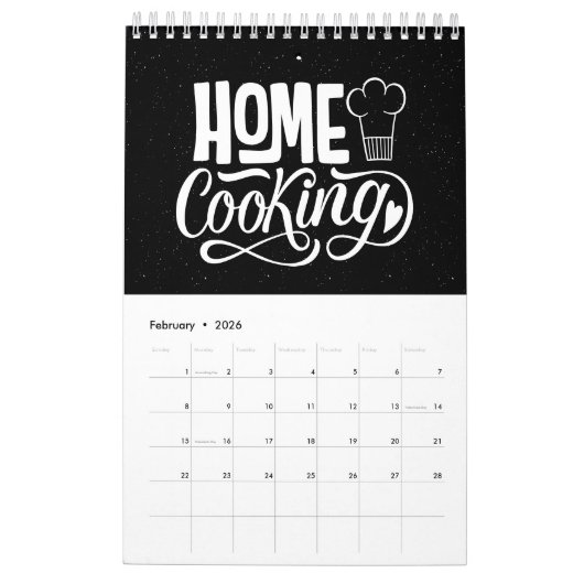 Calendrier Real Men Cook (Feb 2026)