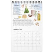 Calendrier Recette de famille héritages | Aquarelle (Feb 2026)