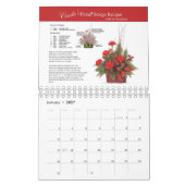 Calendrier Recettes de design floral de Cinda avec instructio (Jan 2027)