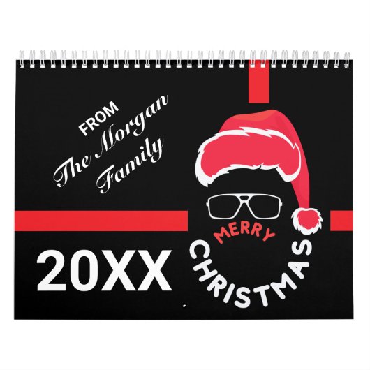Calendrier Red Black Noël (Protection)
