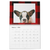 Calendrier Red Buffalo Plaid & Joyeux Woofmas Avec Photo Chie (Feb 2026)