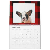 Calendrier Red Buffalo Plaid & Joyeux Woofmas Avec Photo Chie (Jan 2026)