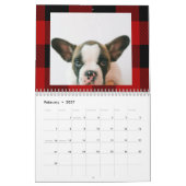 Calendrier Red Buffalo Plaid & Joyeux Woofmas Avec Photo Chie (Feb 2027)