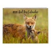 Calendrier Red Fox 2025 (Protection)