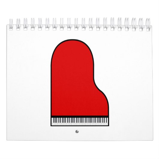 Calendrier Red Grand Piano (Protection)