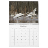 Calendrier refuges de 2019 2020 de cygne d'oiseaux animaux de (Mar 2027)