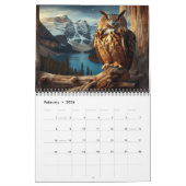 Calendrier Regal Wings : Un hibou d'aigle eurasien Année 20XX (Feb 2026)