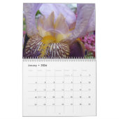 CALENDRIER REGARDER À L'INTÉRIEUR IRISES Iris Fleu (Jan 2026)