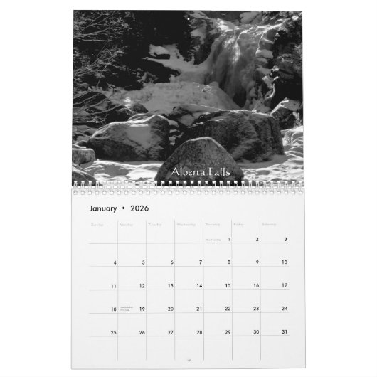 Calendrier régénérateur des eaux de la nature (Jan 2026)