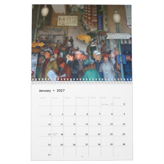 Calendrier Région de Baie de San Franciso 2014 (Jan 2027)