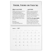 Calendrier Règles d'orthographe florale pour les femmes chefs (Mar 2027)