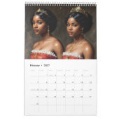Calendrier Reines et Princesses Royales Noires (Feb 2027)