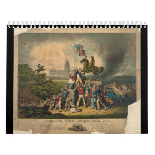 Calendrier Relèvement drapeau en mai 1861 par Louis N.