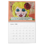 calendrier REMPLI de MAUVAIS ART de FILLE (Jan 2026)