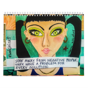 calendrier REMPLI de MAUVAIS ART de FILLE