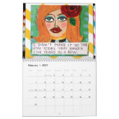 calendrier REMPLI de MAUVAIS ART de FILLE (Feb 2027)
