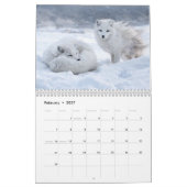 Calendrier Renard Arctique 2027 (Feb 2027)