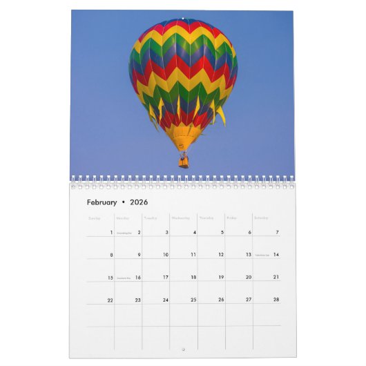 Calendrier Reno Balloon 2023 (Feb 2026)