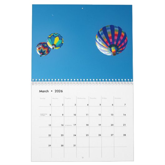 Calendrier Reno Balloon 2024 (Mar 2026)