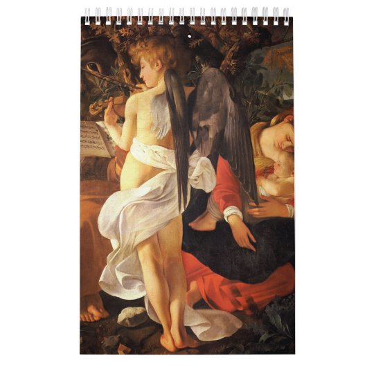 Calendrier Reposez-vous sur le vol vers l'Egypte (Caravaggio) (Protection)
