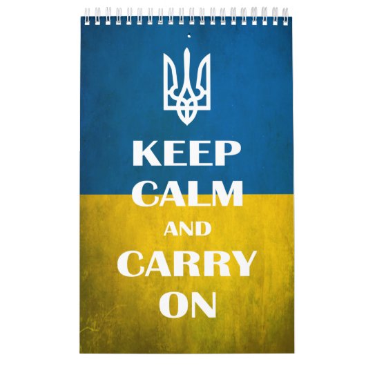 Calendrier Restez calme et continuez votre trident emblème uk (Protection)