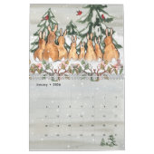 Calendrier Retour À La Nature Illustrations Animales Mignons  (Jan 2026)