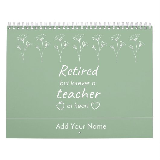 Calendrier Retraite d'enseignant personnalisée Cadeau de nouv (Protection)