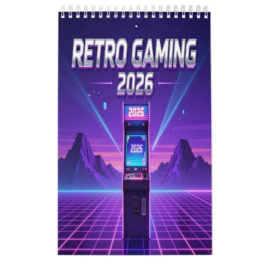 Calendrier Retro Gaming 2026 Calendar (Protection)