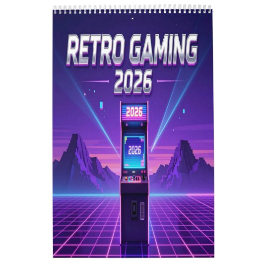Calendrier Retro Gaming 2026 Calendar (Protection)