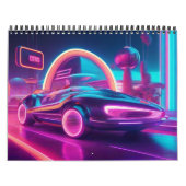 Calendrier Retro Neon Future 2024 (Protection)