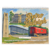 Calendrier Retro Raleigh NC Calendar (Protection)
