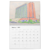Calendrier Retro Raleigh NC Calendar (Feb 2027)