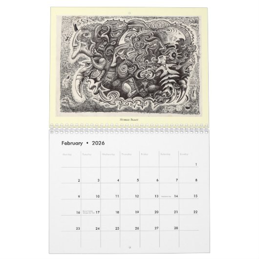 Calendrier rétrocérébral III 2024 (double page) (Feb 2026)