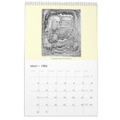 Calendrier rétrocérébral IV 2024, page unique (Mar 2026)