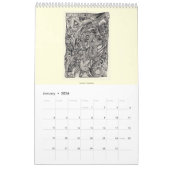 Calendrier rétrocérébral IV 2024, page unique (Jan 2026)