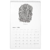 Calendrier rétrocérébral V, 2024, page unique (Mar 2026)