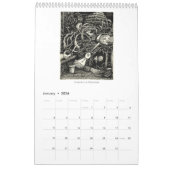 Calendrier rétrocérébral V, 2024, page unique (Jan 2026)