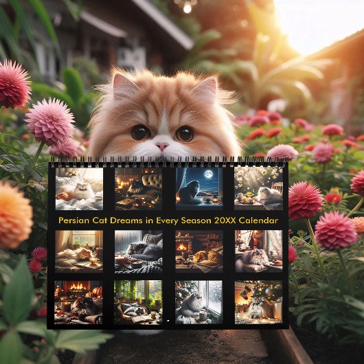Calendrier Rêves de chats perses à chaque saison 20XX