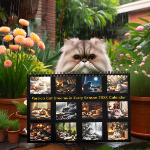 Calendrier Rêves de chats perses à chaque saison 20XX