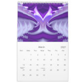 Calendrier Rêves de fleurs violettes (Mar 2027)