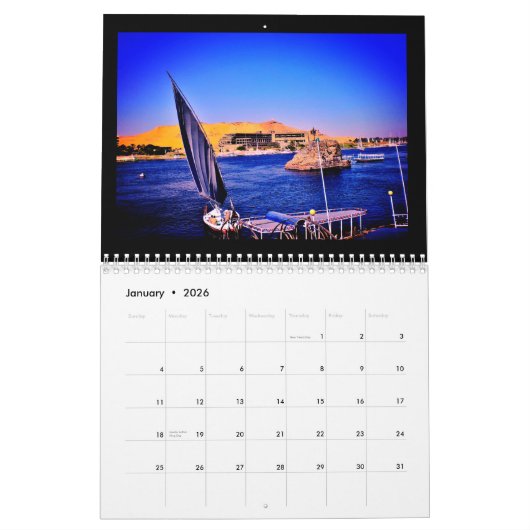 Calendrier Rêves du Nil (Jan 2026)