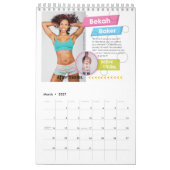 Calendrier rêveur de corps de femmes noires de (Mar 2027)