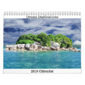 Calendrier rêveur de destinations (Protection)