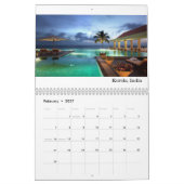 Calendrier rêveur de destinations (Feb 2027)