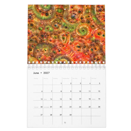 Calendrier rêveur profond (Jun 2027)